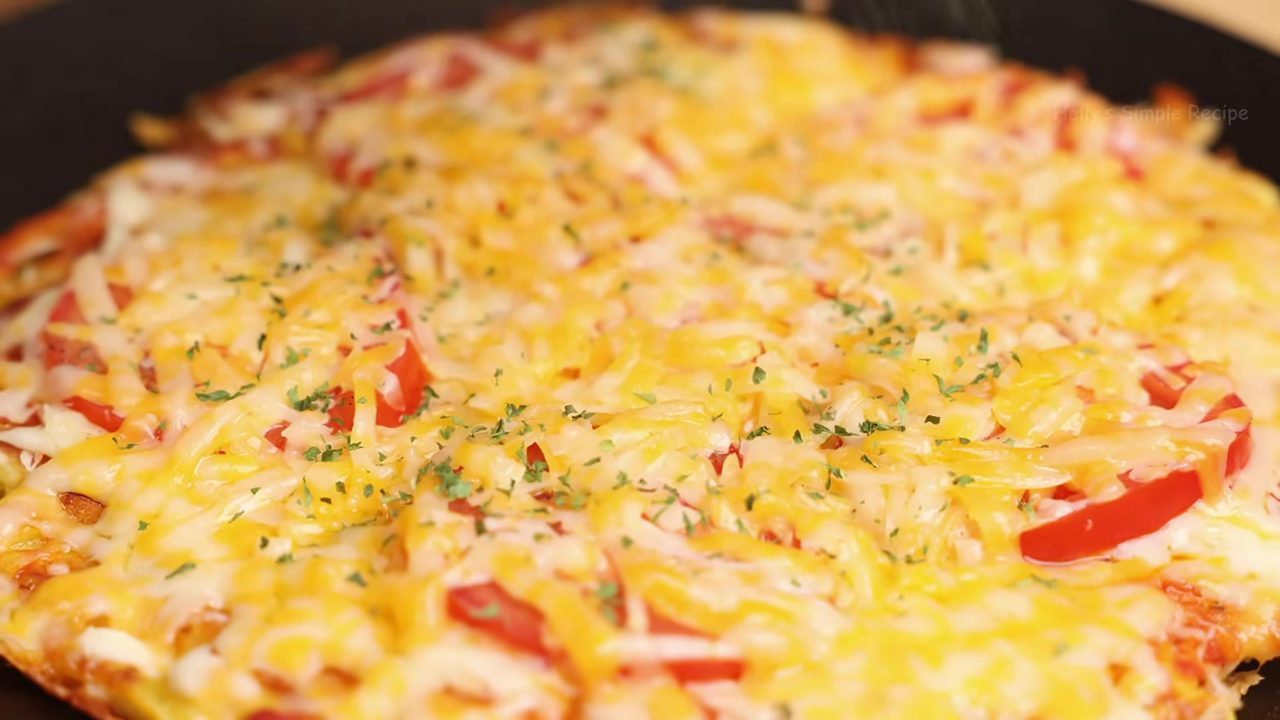 Tortilla Egg Pizza