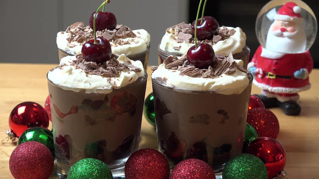 Cheater's Chocolate Cherry Trifles – Dessert