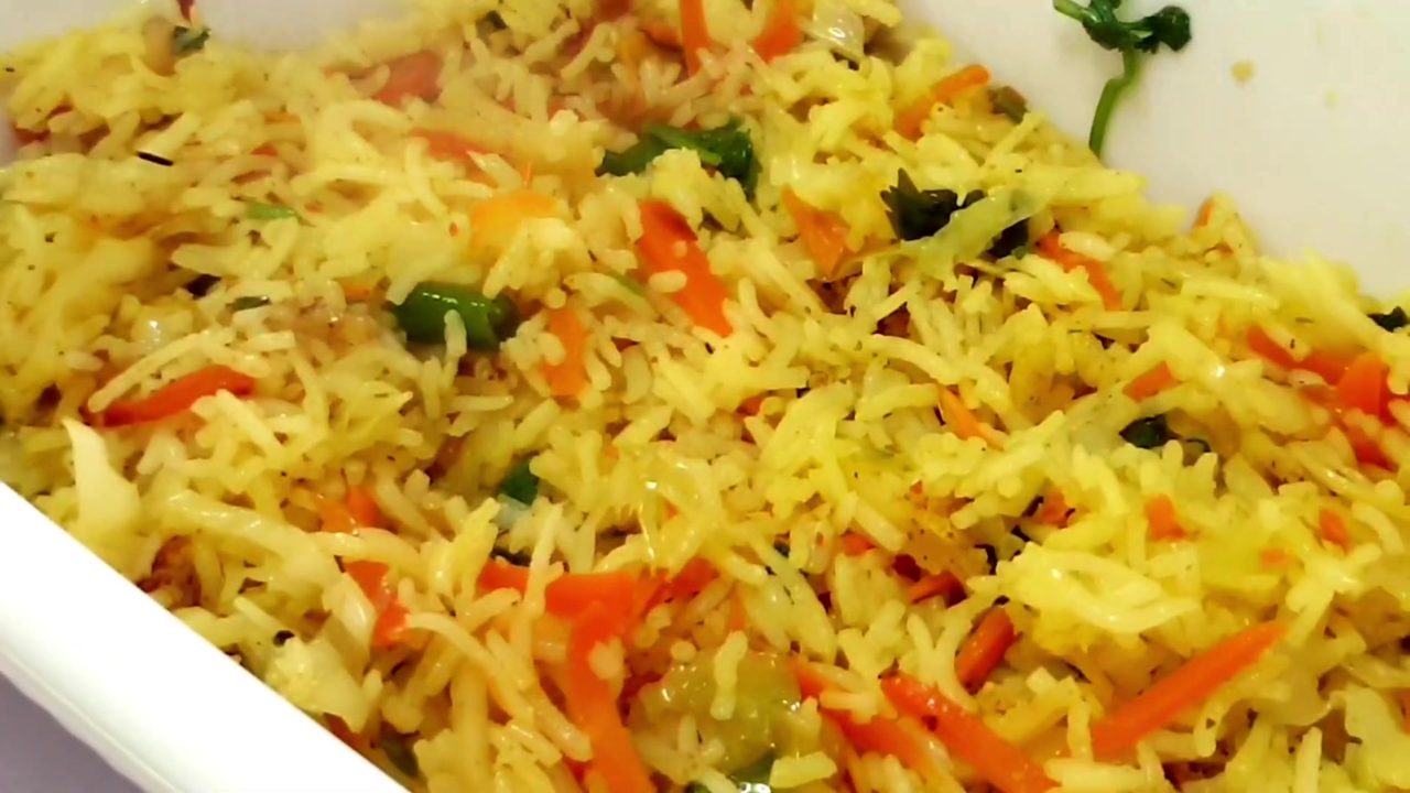 Fried Rice – Rice with Herbs & Veggies