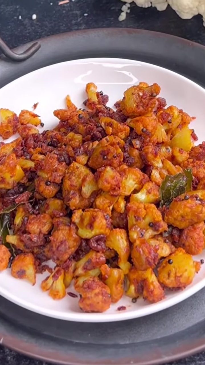 Cauliflower Poriyal – South Indian Style