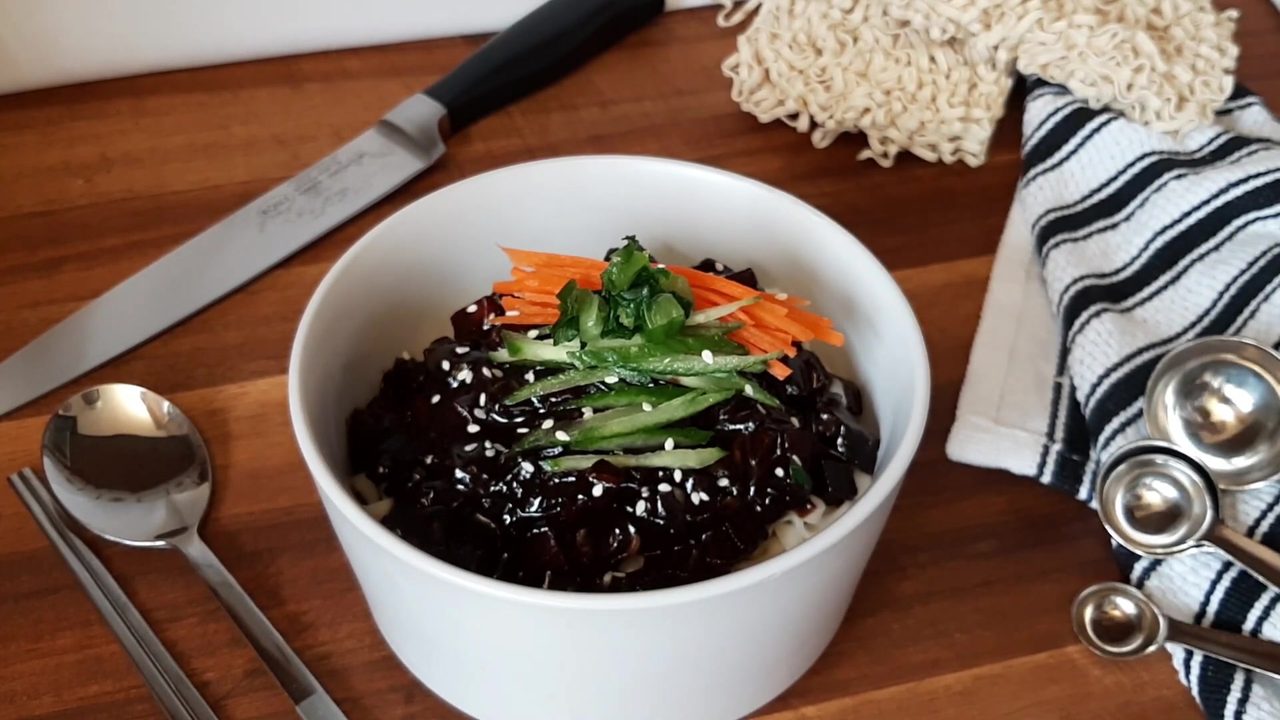 Jajangmyeon – Korean Black Bean Noodles