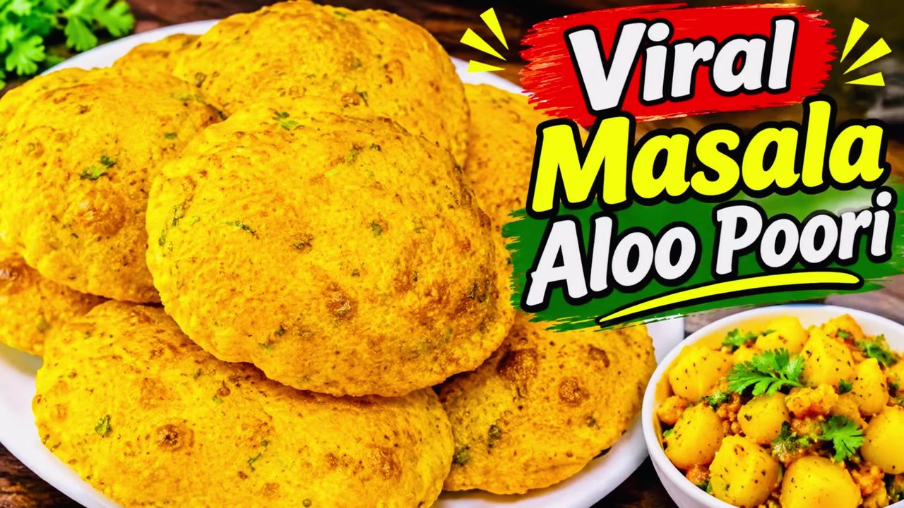 Viral Masala Aloo Poori
